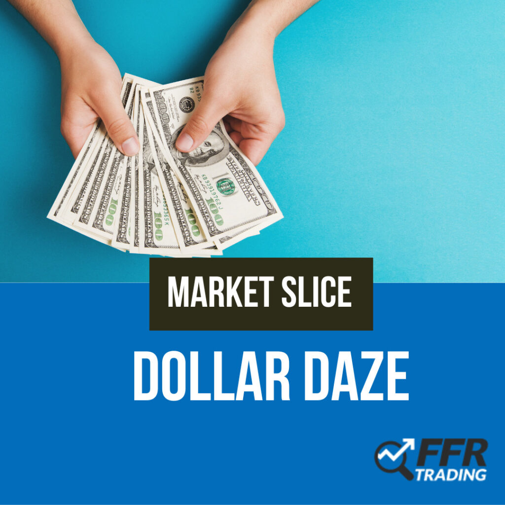 Dollar Daze, hands holding one hundred dollar bills cash to show lots of money