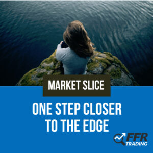 image of a woman on a cliff over water showing she is close to the edge