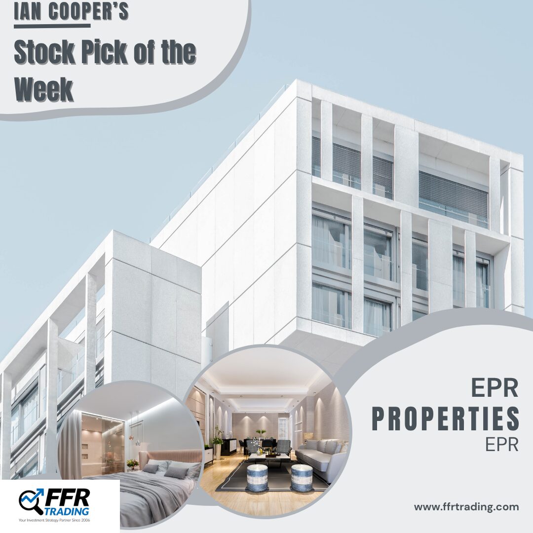 EPR Properties stock chart showing oversold technical indicators and support level