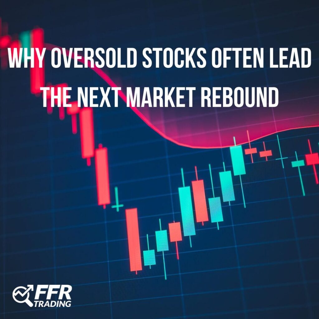 Oversold stock chart showing RSI bounce and market rebound