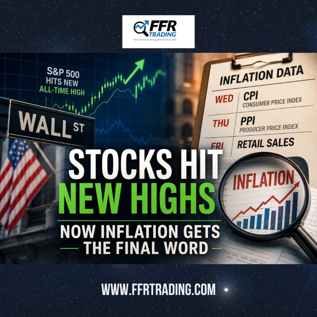Stocks hit new highs as traders watch inflation data and Treasury yields for clues about the market's next move.