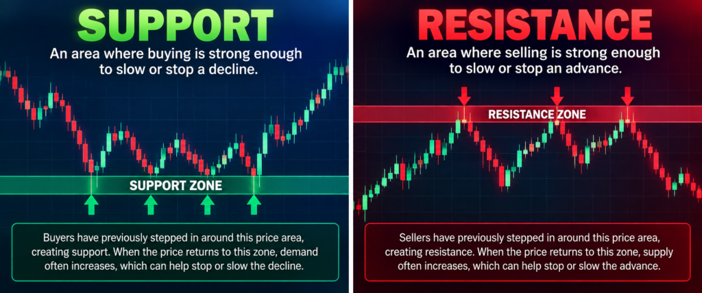 support and resistance